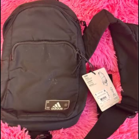 Adidas Black Belt Bag for Men